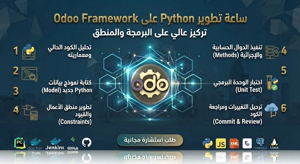 [ODO-02-001-0004] ساعة تطوير Python على Odoo Framework