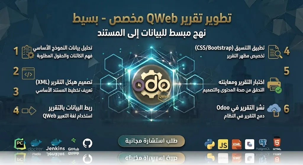 [ODO-02-002-0001] تطوير تقرير QWeb مخصص - بسيط