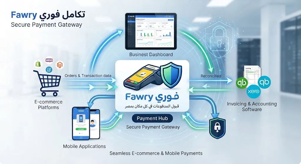 تكامل مع بوابة دفع Fawry