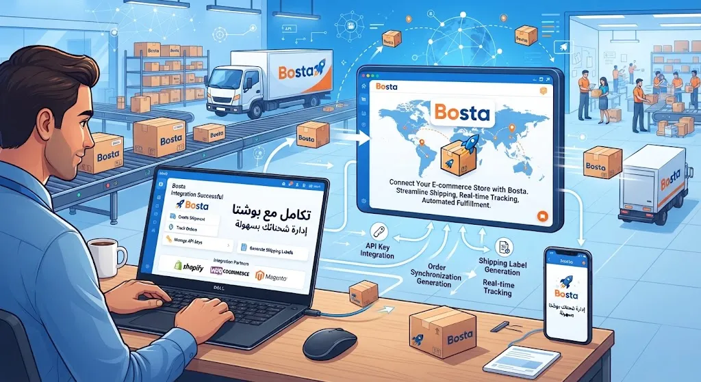 تكامل مع شركة شحن Bosta
