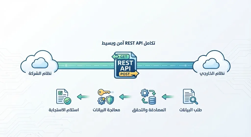 تكامل مع نظام خارجي عبر REST API - بسيط