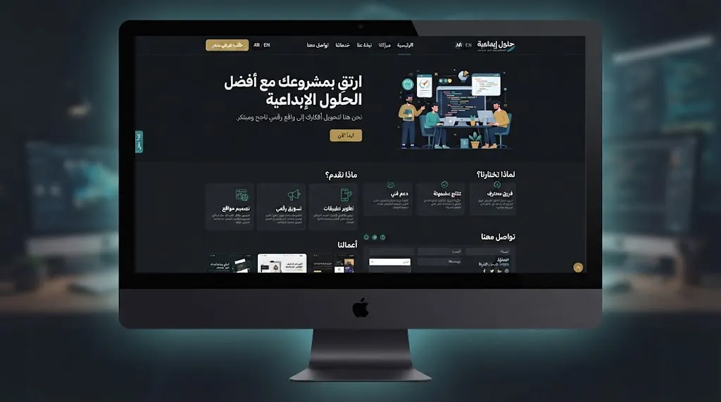 موقع تعريفي بسيط (5 صفحات - Landing Page)