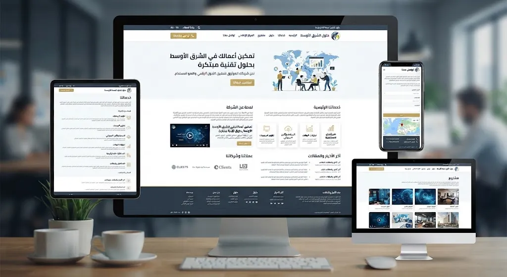 موقع شركة احترافي (10-20 صفحة)