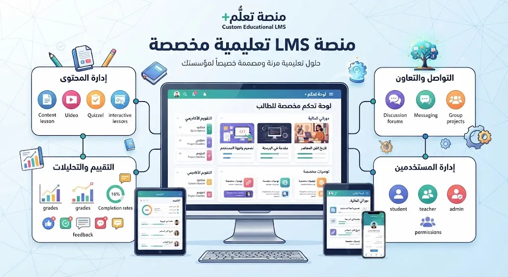 [DEV-02-002-0001] منصة LMS تعليمية مخصصة