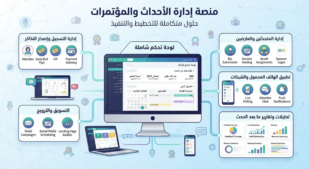 منصة إدارة الأحداث والمؤتمرات
