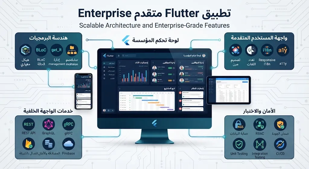تطبيق Flutter متقدم Enterprise