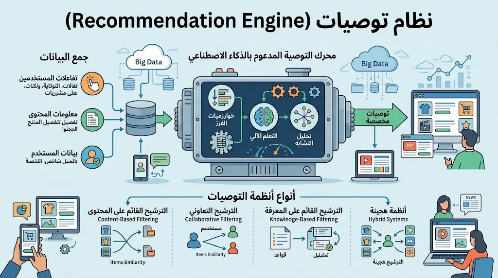 نظام توصيات (Recommendation Engine)