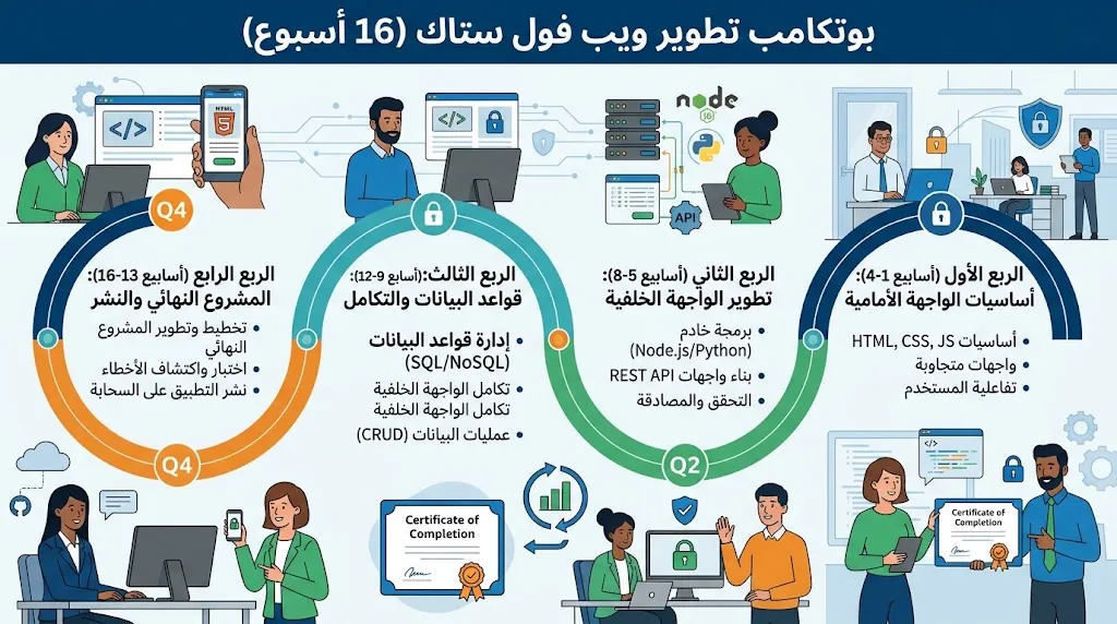 [TRN-01-001-0001] Bootcamp Full Stack Web Development (16 أسبوع)