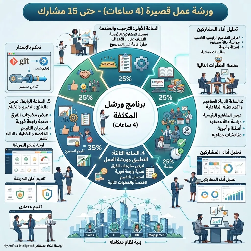 [TRN-03-002-0001] ورشة عمل قصيرة (4 ساعات) - حتى 15 مشارك