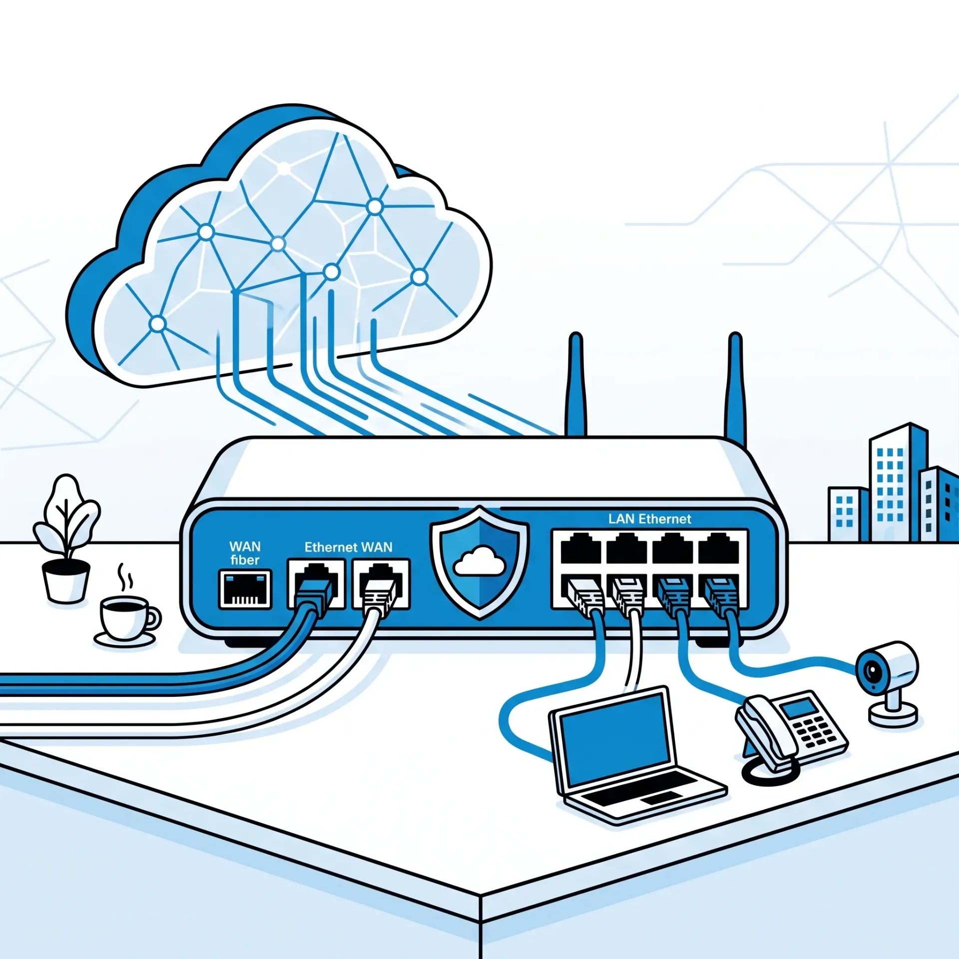 [NET-02-002-0001] Router Enterprise صغير (Cisco ISR)