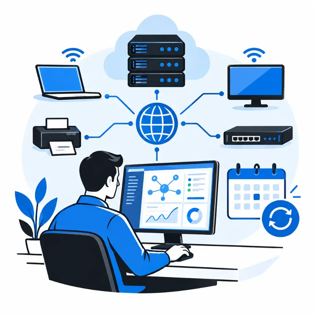 [NET-04-001-0002] إدارة شبكة كاملة - شركة متوسطة (شهرياً)