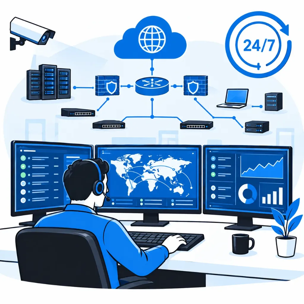 مراقبة الشبكة 24/7 (NOC) Basic
