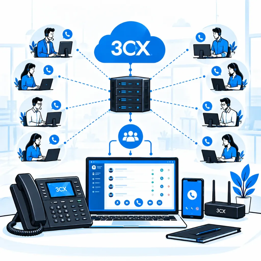 [NET-05-001-0003] تركيب نظام VoIP 3CX - Enterprise
