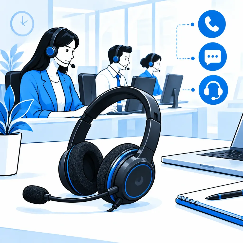 Headset احترافي للكول سنتر