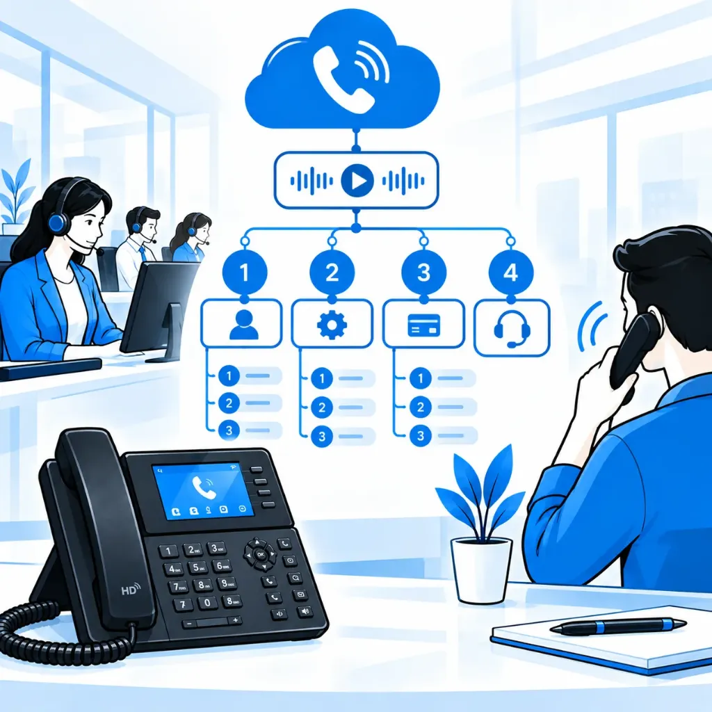 [NET-05-001-0008] تركيب IVR متعدد المستويات