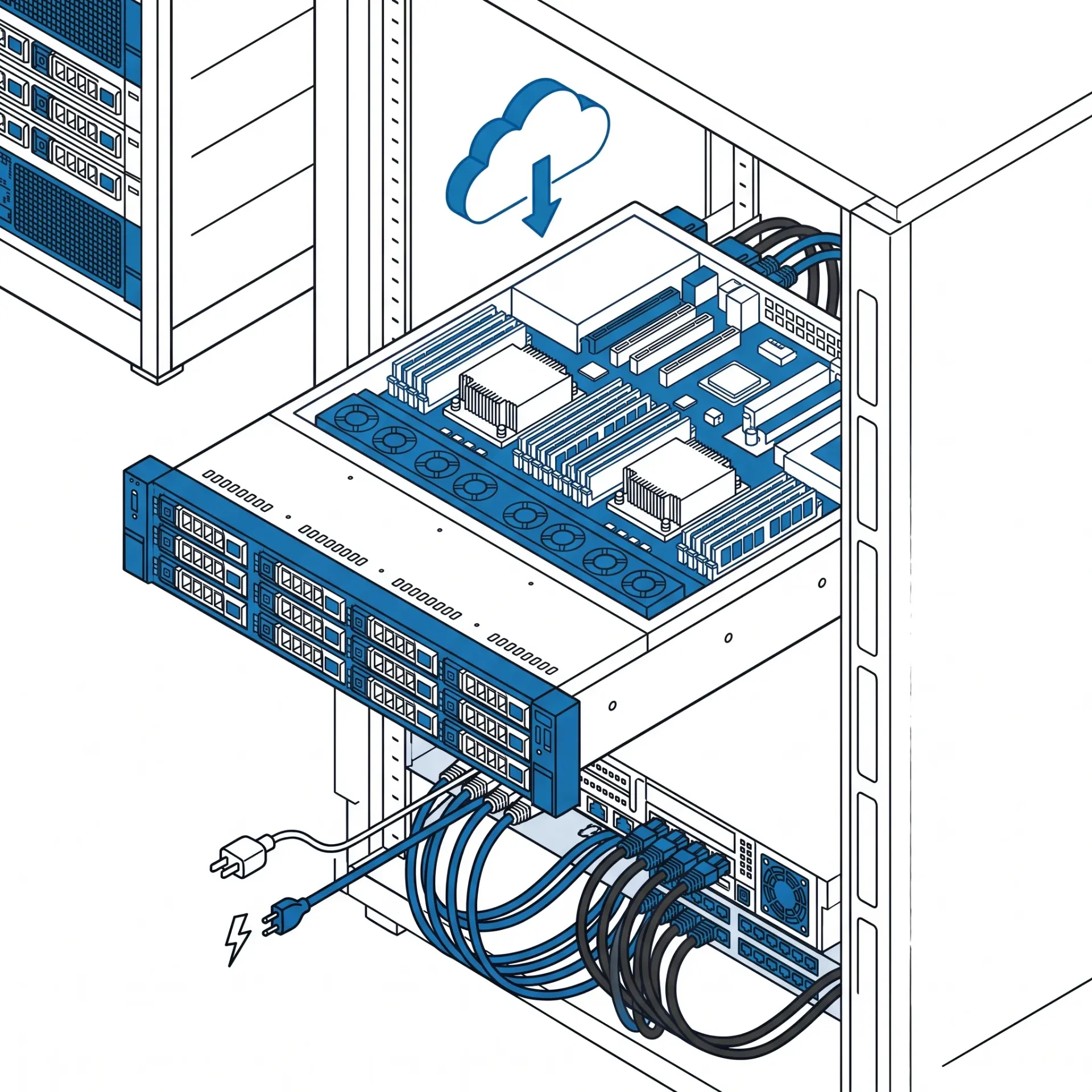 خادم HCI (Hyper-Converged) متقدم