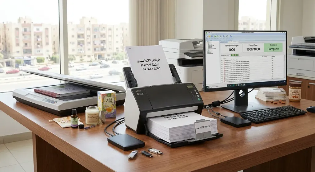 [DAT-01-002-0001] مسح ضوئي للوثائق - 1000 صفحة A4