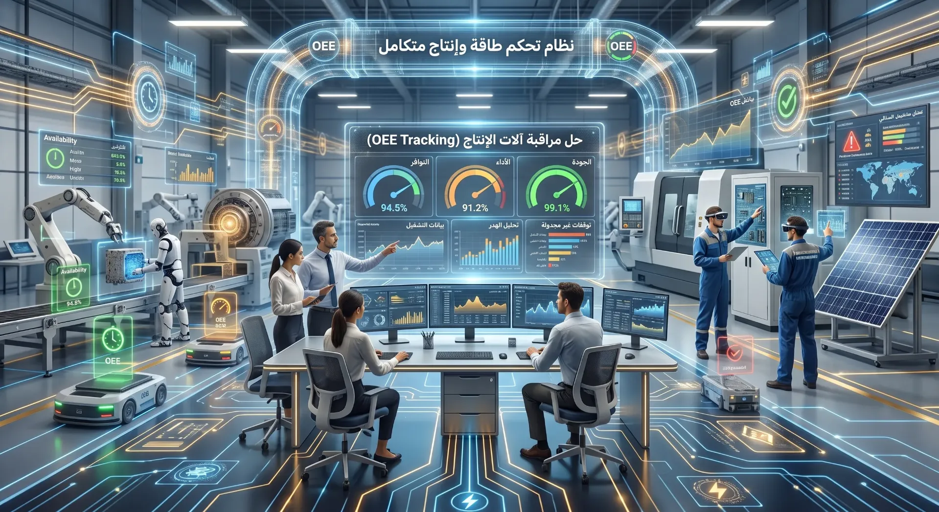 [IOT-01-001-0003] حل مراقبة آلات الإنتاج (OEE Tracking)