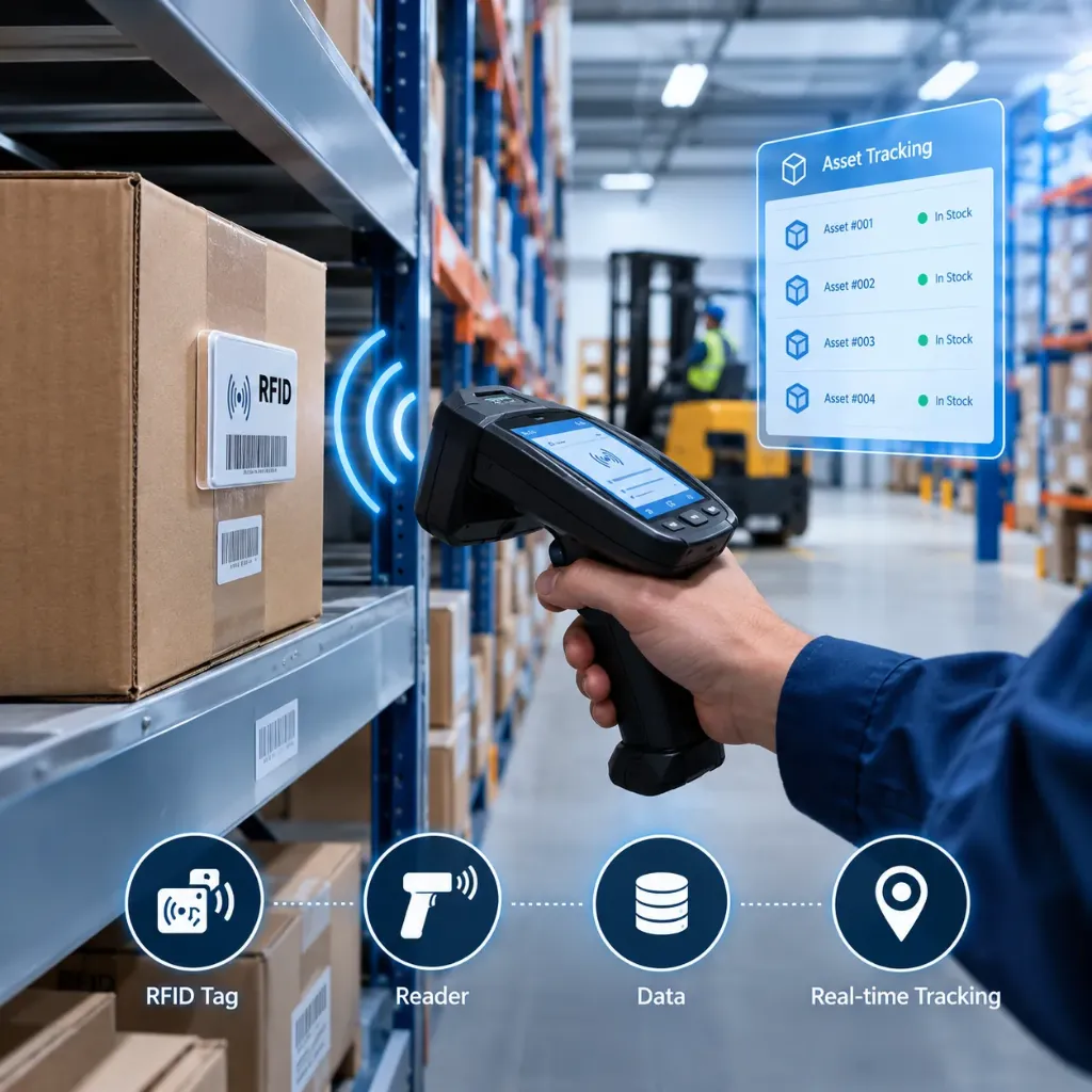 نظام تتبع الأصول داخل المستودعات (RFID)