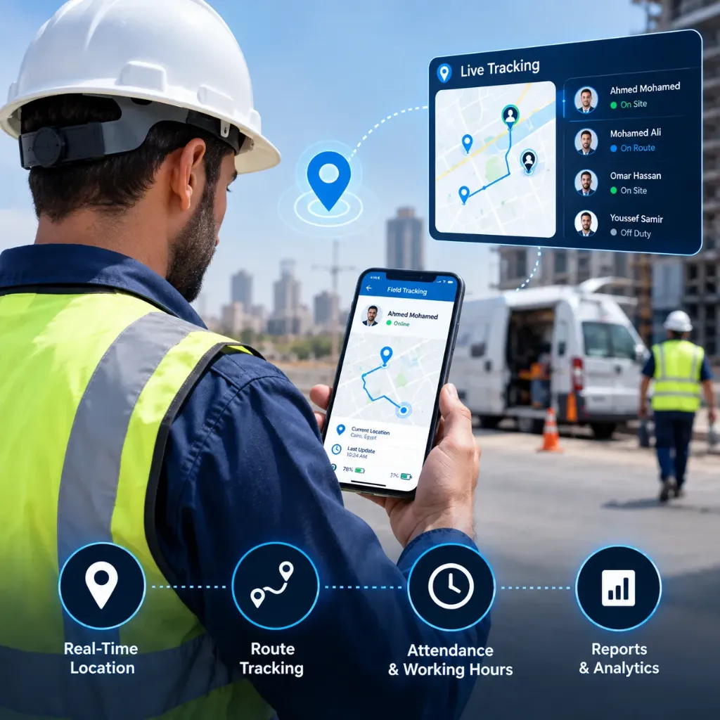 [IOT-01-002-0005] نظام تتبع الموظفين في الميدان