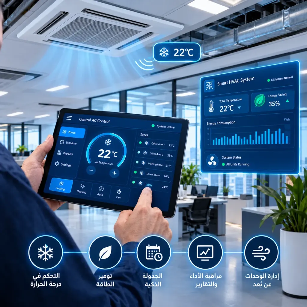 [IOT-02-001-0002] نظام التحكم بالتكييف المركزي الذكي