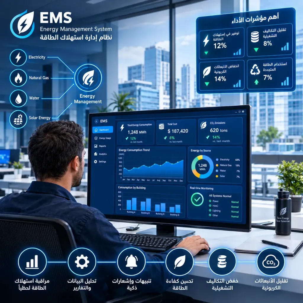 [IOT-02-001-0004] نظام إدارة استهلاك الطاقة (EMS)