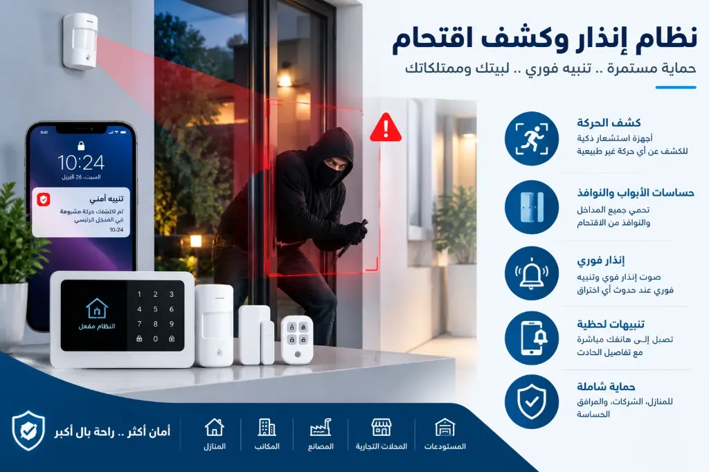 [IOT-02-002-0008] نظام إنذار وكشف اقتحام