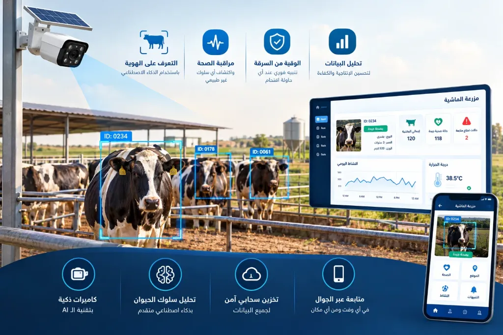 [IOT-03-002-0004] نظام مراقبة مزرعة ماشية بالـ AI