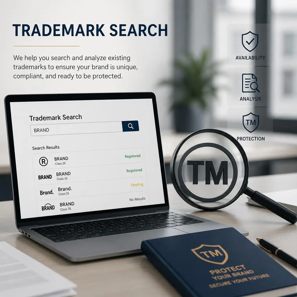 [IPL-01-001-0005] بحث توفر علامة تجارية (Trademark Search)